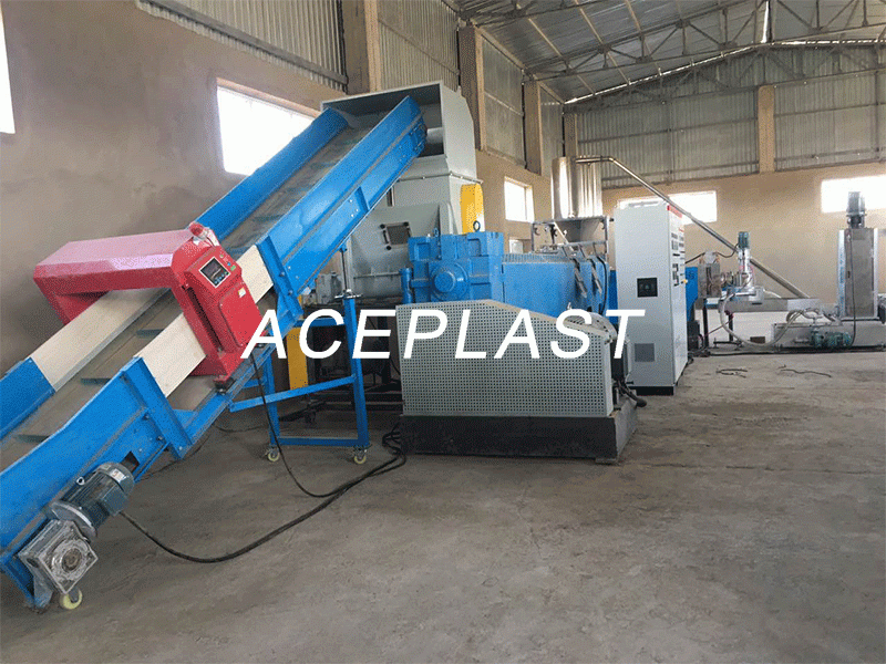 PE PP pelletizing line in Uzbekistan